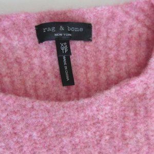 RAG & BONE Francie crewneck wool sweater elbow patches